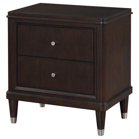 Emberlyn Brown 2-drawer Nightstand Bedside Table by Coaster at Eve Furniture