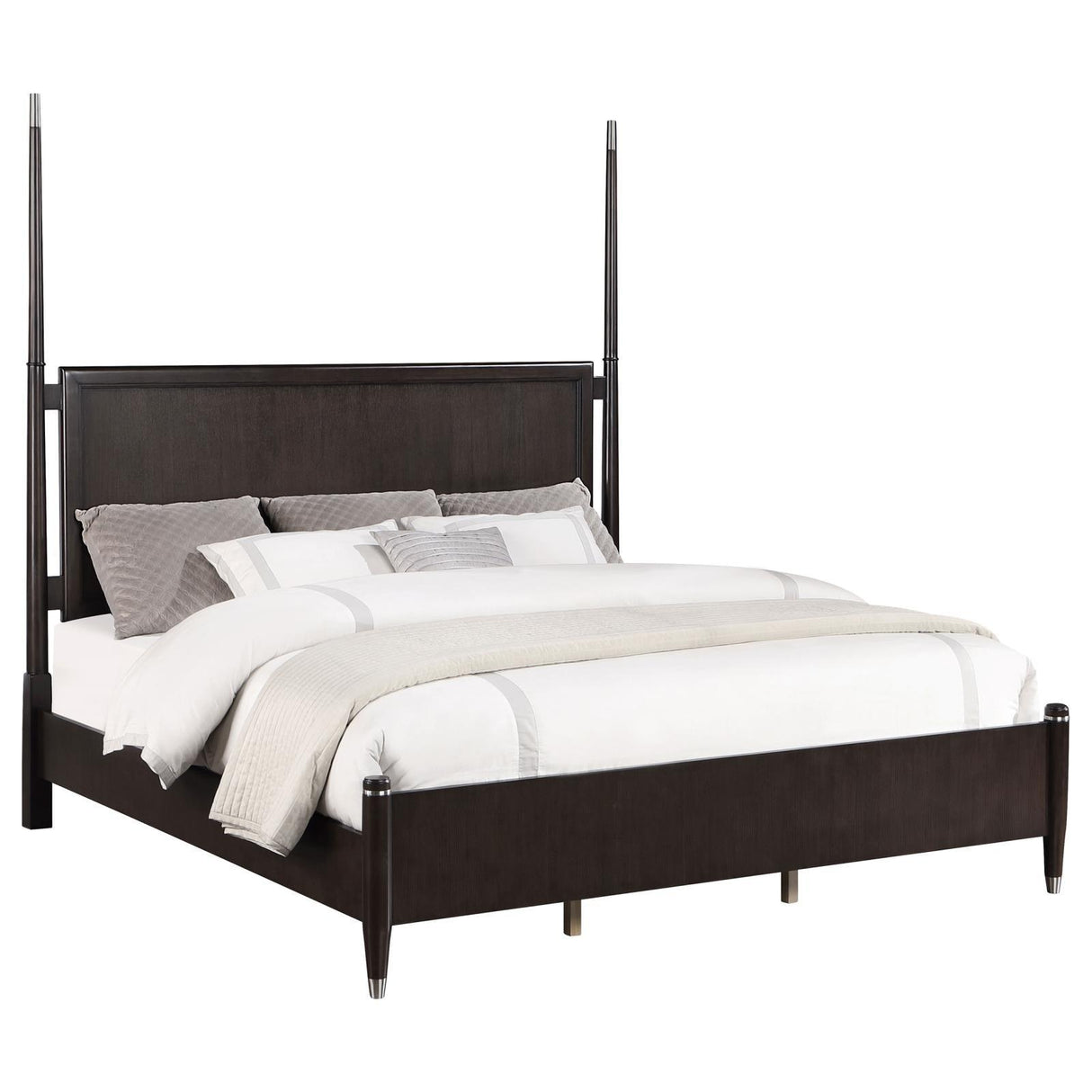Emberlyn Brown Queen Poster Bed by Coaster at Eve Furniture