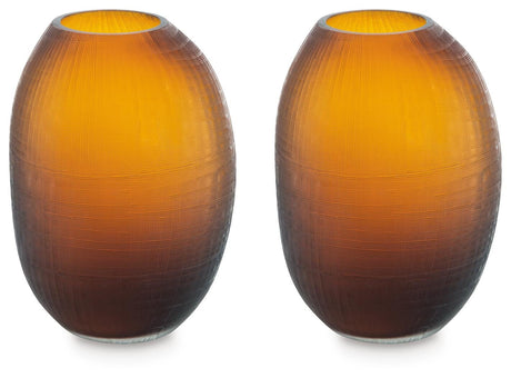 Embersen Amber Vase by Ashley at Eve Furniture