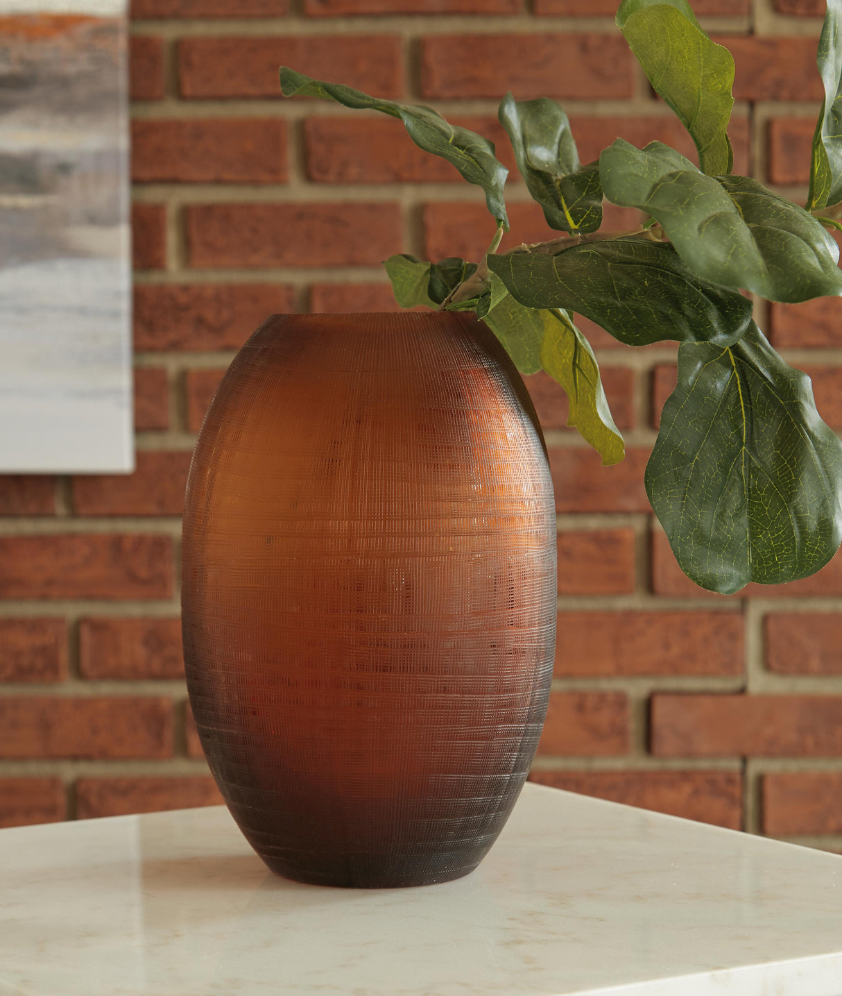 Embersen Amber Vase by Ashley at Eve Furniture
