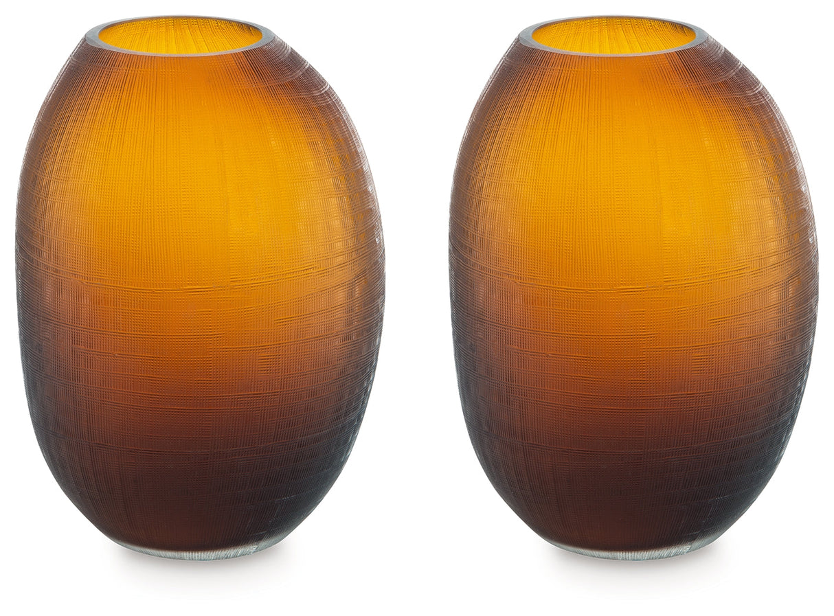 Embersen Amber Vase by ASHLEY FURNITURE at Eve Furniture