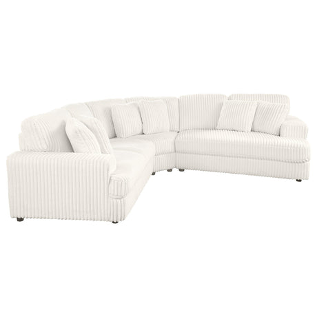 Emberson Ivory 3-Piece Modular Sectional Sofa by Coaster at Eve Furniture