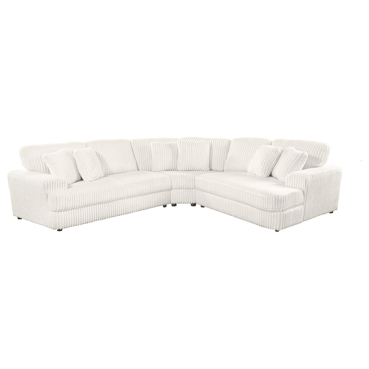 Emberson Ivory 3-Piece Modular Sectional Sofa by Coaster at Eve Furniture
