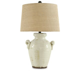 Emelda Cream Table Lamp (Set of 2) by Ashley at Eve Furniture