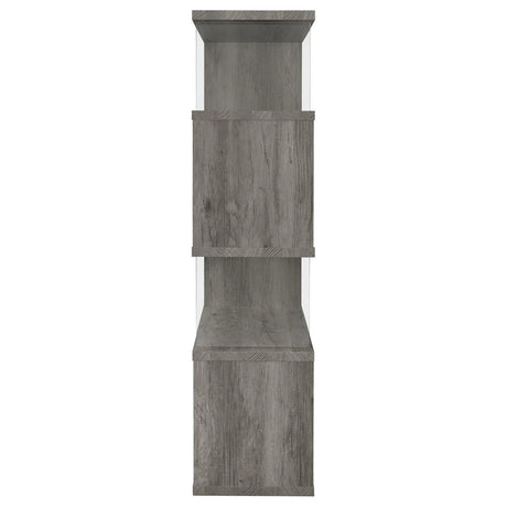Emelle 4-Shelf Bookcase with Glass Panels by Coaster at Eve Furniture