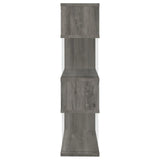 Emelle 4-Shelf Bookcase with Glass Panels by Coaster at Eve Furniture