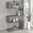 Emelle 4-Shelf Bookcase with Glass Panels by Coaster at Eve Furniture