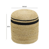 Emerge Round Pouf by TOV Furniture at Eve Furniture