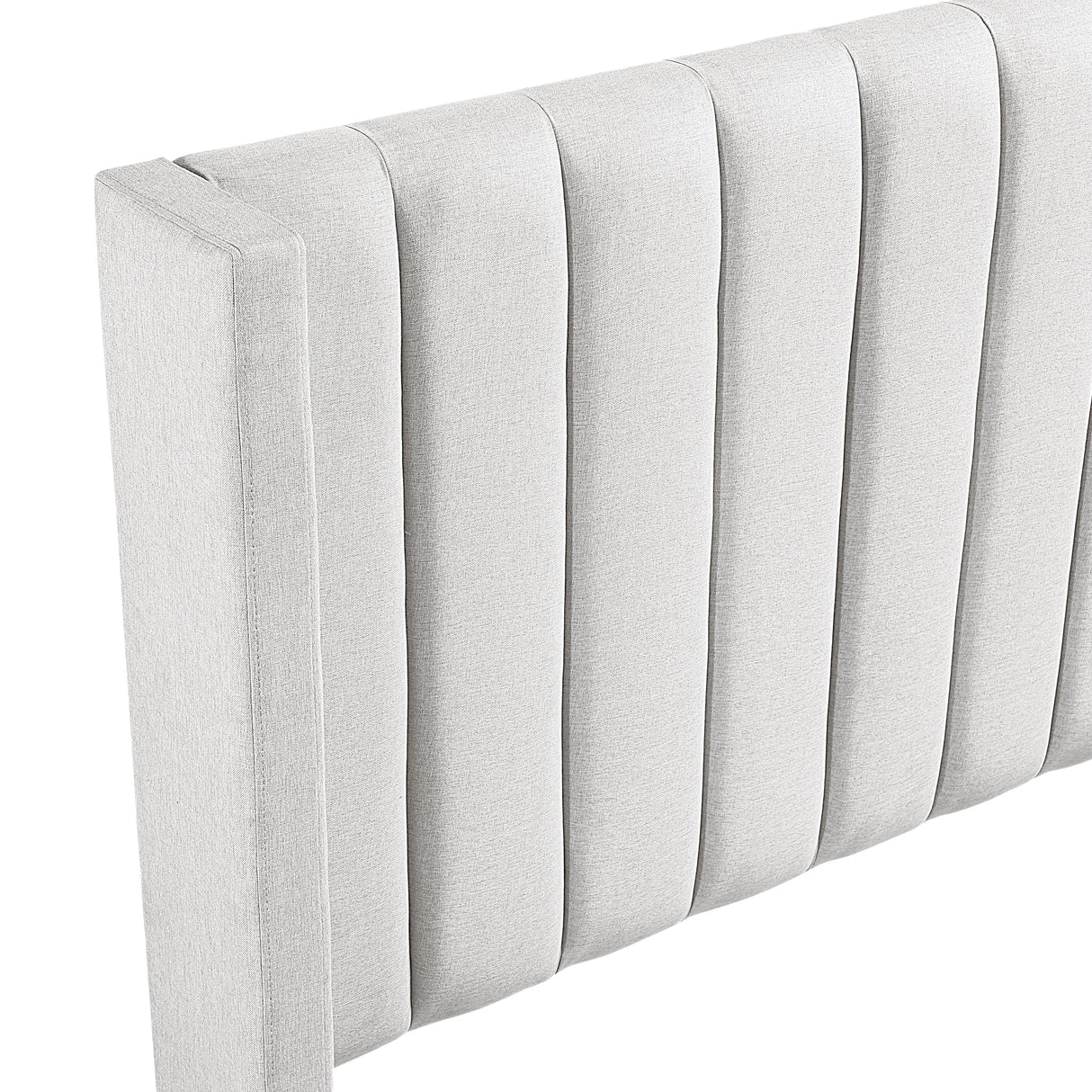 Emerson Beige Upholstered Full Bed by Homelegance at Eve Furniture