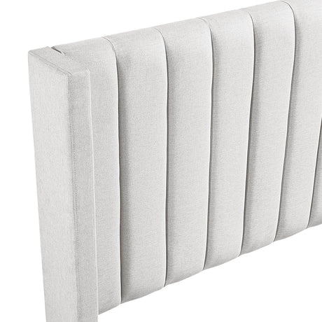 Emerson Beige Upholstered Full Bed by Homelegance at Eve Furniture