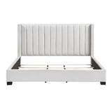 Emerson Beige Upholstered King Bed by Homelegance at Eve Furniture