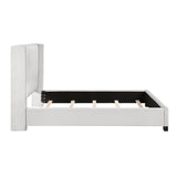 Emerson Beige Upholstered King Bed by Homelegance at Eve Furniture