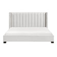 Emerson Beige Upholstered King Bed by Homelegance at Eve Furniture