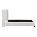 Emerson Beige Upholstered Queen Bed by Homelegance at Eve Furniture