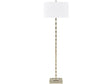 Emerson Champagne Cast Spindle Floor Lamp by Crestview at Eve Furniture