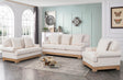 Emerson Off White Living Room Collection by Cosmos Furniture at Eve Furniture