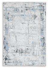 Emertonly Blue/White/Gray Medium Rug