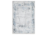 Emertonly Blue/White/Gray Medium Rug by ASHLEY FURNITURE at Eve Furniture