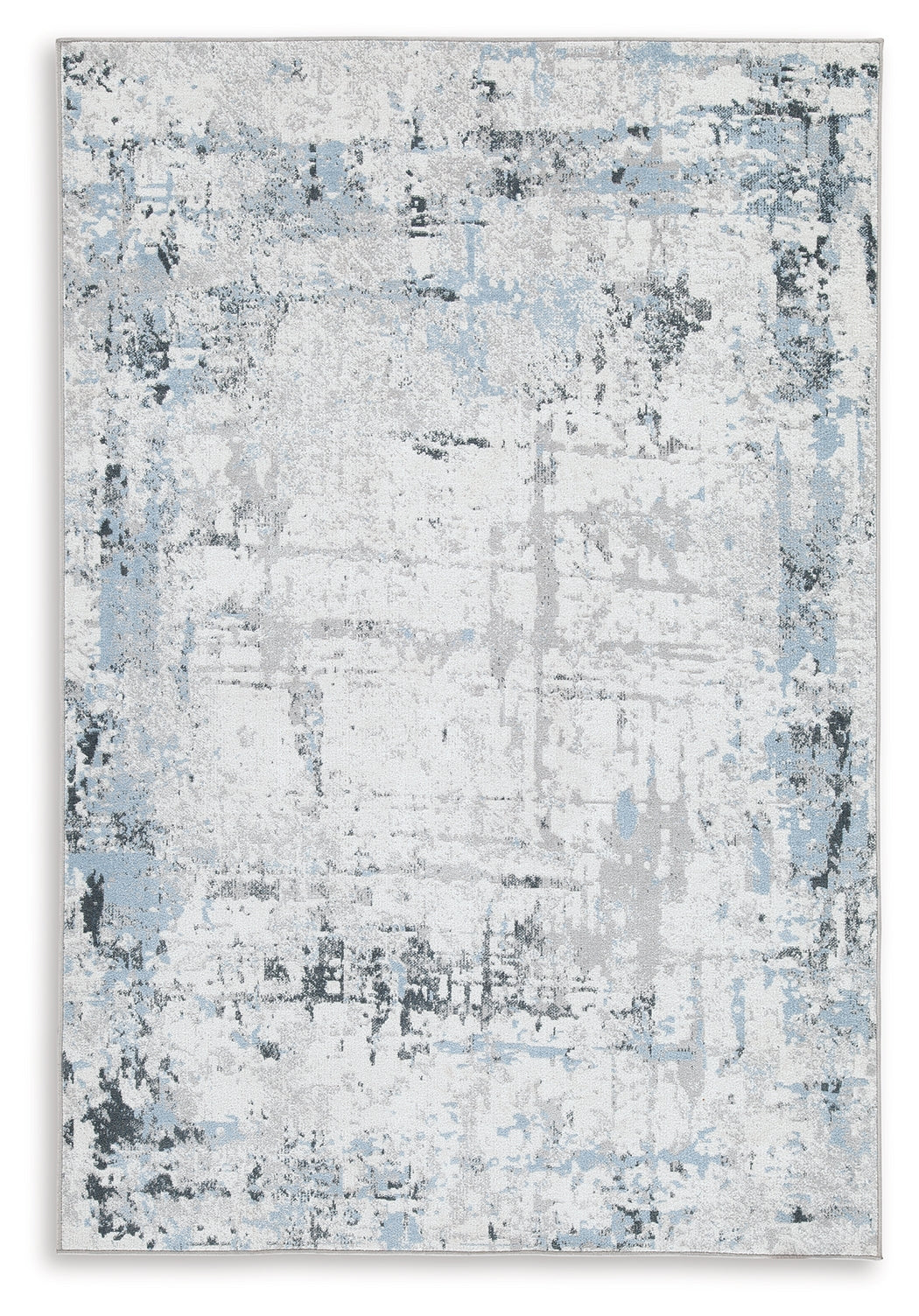 Emertonly Blue/White/Gray Medium Rug by ASHLEY FURNITURE at Eve Furniture