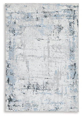 Emertonly Blue/White/Gray Medium Rug by ASHLEY FURNITURE at Eve Furniture