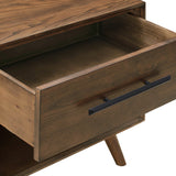 Emery 24" Walnut 1-Drawer Nightstand by TOV Furniture at Eve Furniture