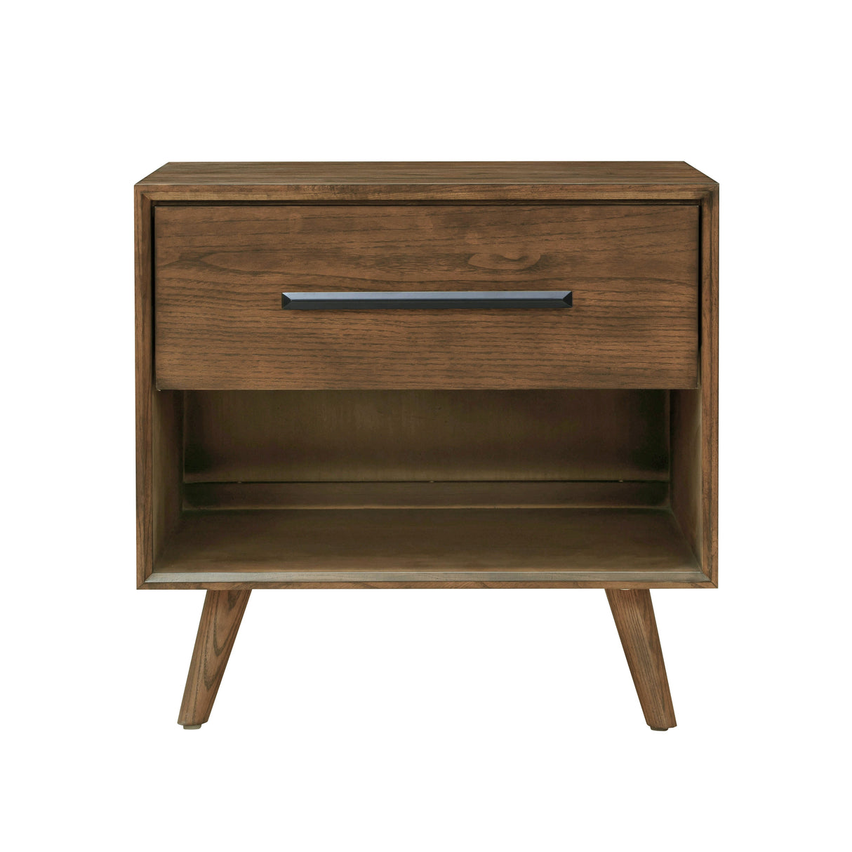 Emery 24" Walnut 1-Drawer Nightstand by TOV Furniture at Eve Furniture