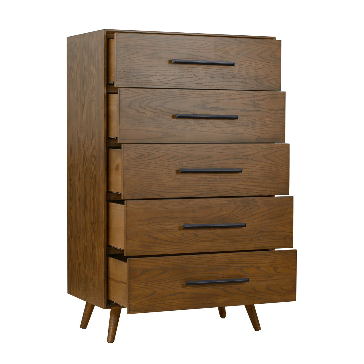 Emery 33" Walnut 5-Drawer Chest by TOV Furniture at Eve Furniture