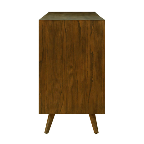 Emery 62" Walnut 6-Drawer Dresser by TOV Furniture at Eve Furniture