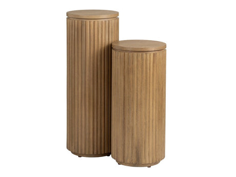 Emery Brown Plant Stands by Crestview at Eve Furniture