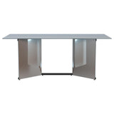 Emery Silver 76-inch Rectangular Mirrored Dining Table by Coaster at Eve Furniture