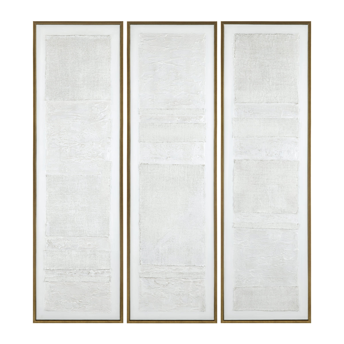 Emery White/Gold Canvas by Crestview at Eve Furniture