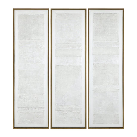 Emery White/Gold Canvas by Crestview at Eve Furniture