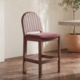 Emil Berry/Natural Walnut Counter Stool by Moe's Home at Eve Furniture