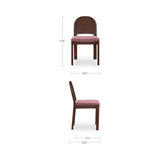 Emil Berry/Natural Walnut Dining Chair (Set of 2) by MOES at Eve Furniture