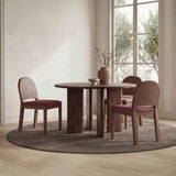 Emil Berry/Natural Walnut Dining Chair (Set of 2) by Moe's Home at Eve Furniture