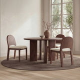 Emil Cream/Natural Walnut Dining Chair (Set of 2) by Moe's Home at Eve Furniture