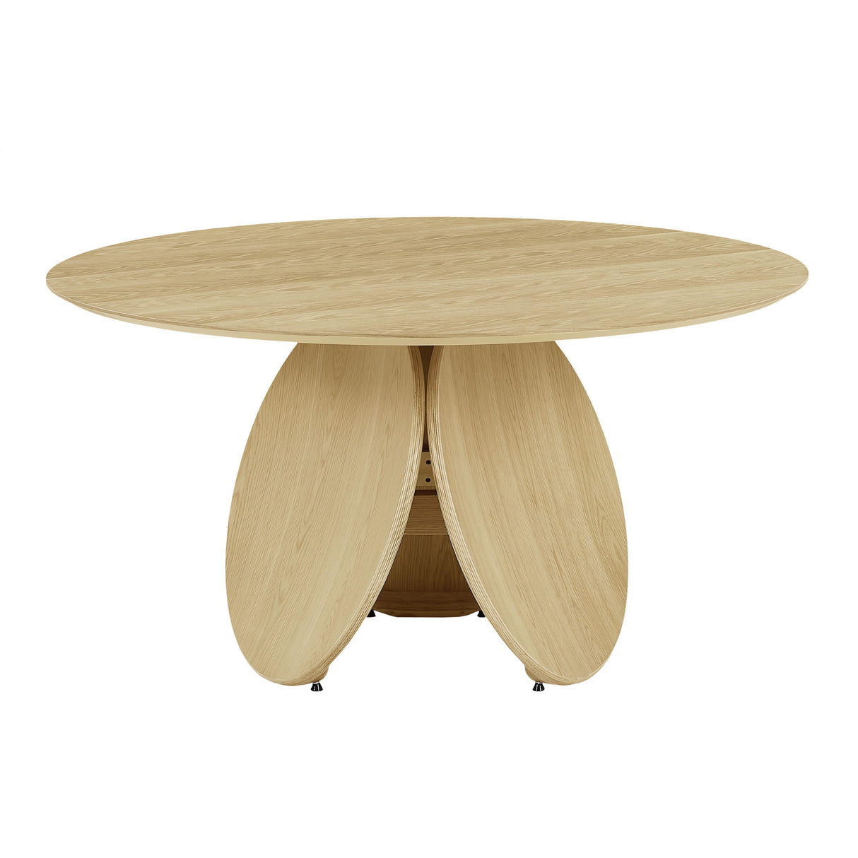 Emil Oak 58" Round Dining Table by TOV Furniture at Eve Furniture
