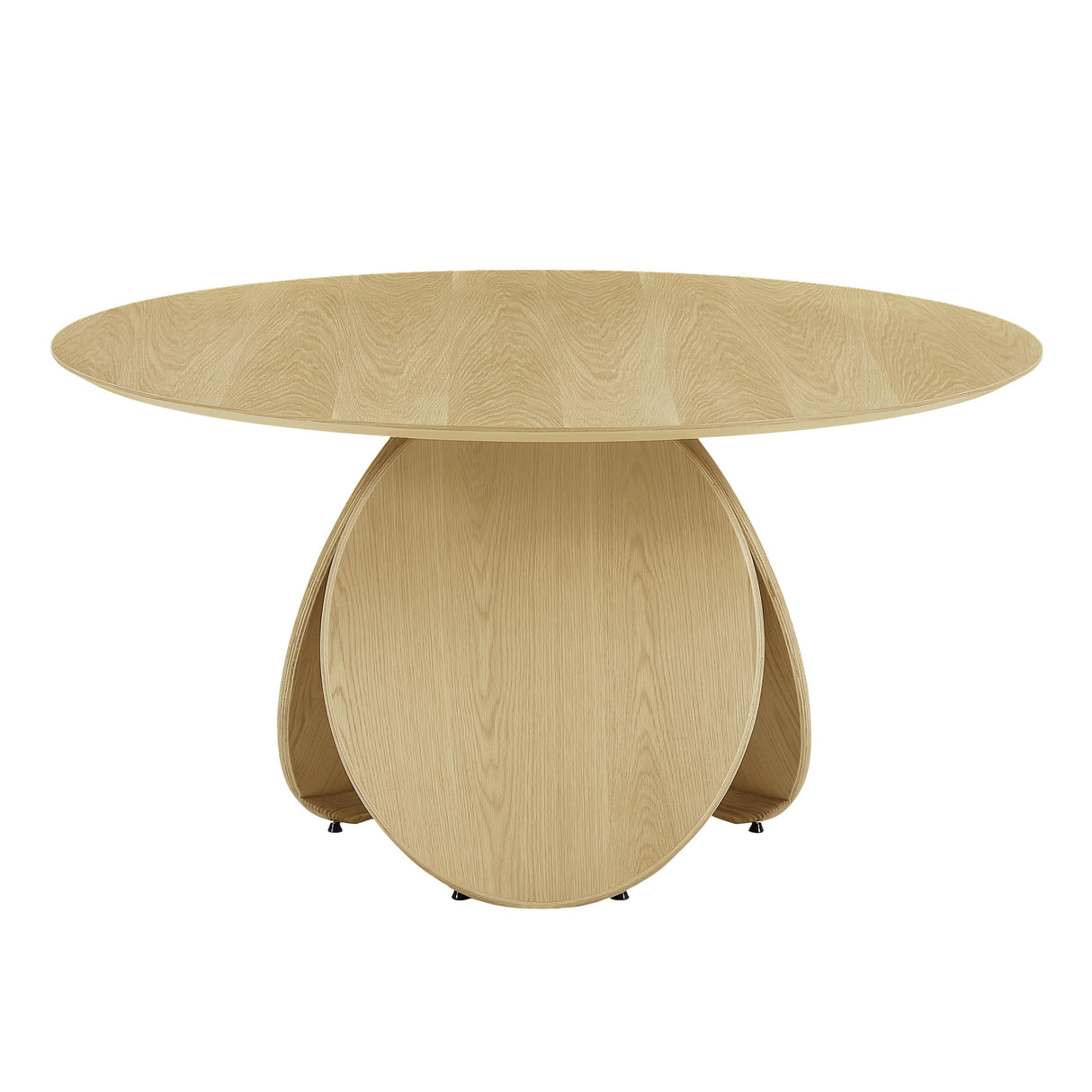 Emil Oak 58" Round Dining Table by TOV Furniture at Eve Furniture