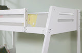 Emilee White Twin/Full Bunk Bed by Furniture of America at Eve Furniture