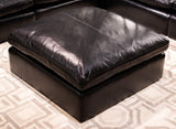 Emilia Black Oversized Accent Ottoman by Ashley at Eve Furniture