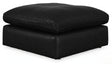Emilia Black Oversized Accent Ottoman by Ashley at Eve Furniture