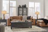 Emilia Caramel Leather 3-Piece Modular Sofa by Ashley at Eve Furniture