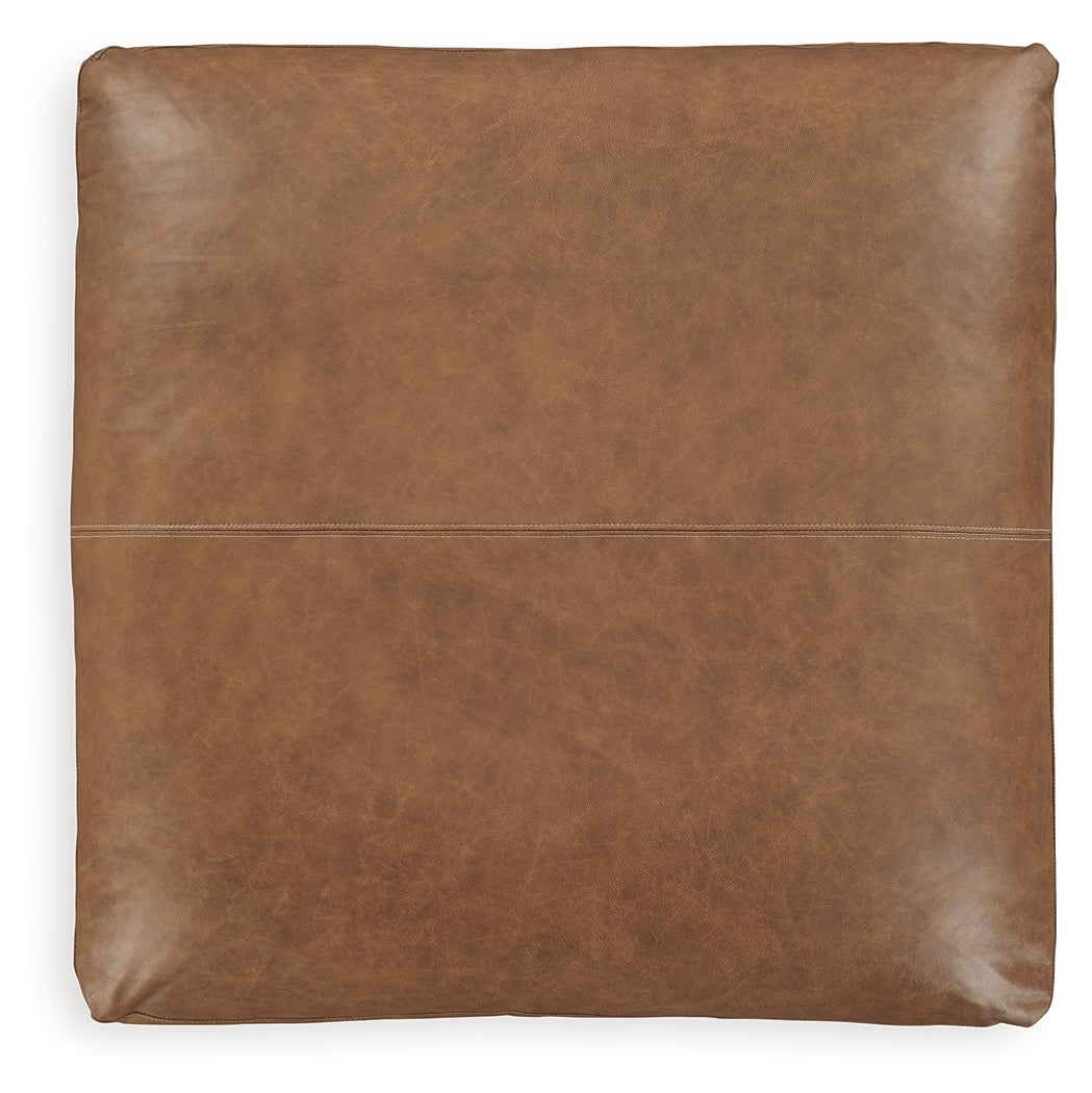 Emilia Caramel Oversized Accent Ottoman