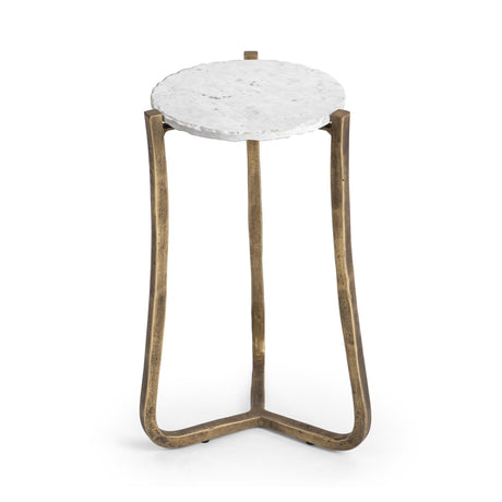 Emilia Snow Fall 11" Round End Table by Classic Home at Eve Furniture