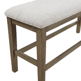 Emilia Light Brown 6-Piece Counter Height Set by Homelegance at Eve Furniture