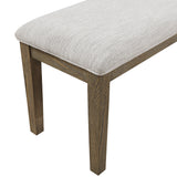 Emilia Light Brown 6-Piece Dining Set by Homelegance at Eve Furniture