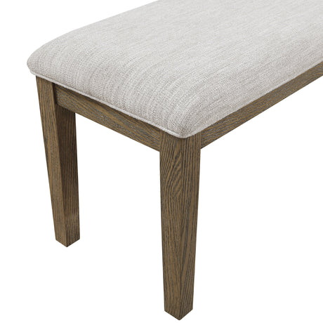 Emilia Light Brown 6-Piece Dining Set by Homelegance at Eve Furniture