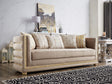 Emilio Beige Fabric 3-Piece Living Room Set by Homey Design at Eve Furniture