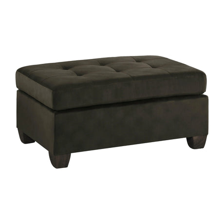 Emilio Chocolate Ottoman by Homelegance at Eve Furniture