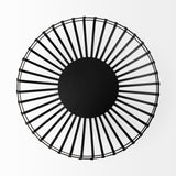 Emilio Set of 2 Black Metal Slated Bowls by Mercana at Eve Furniture